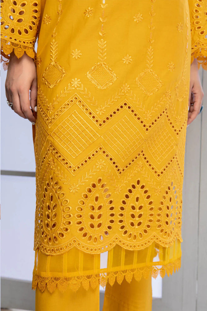 3PC Dhanak Embroidered Shirt With Digital Printed Shawl - 2004 - Sapphire Studios