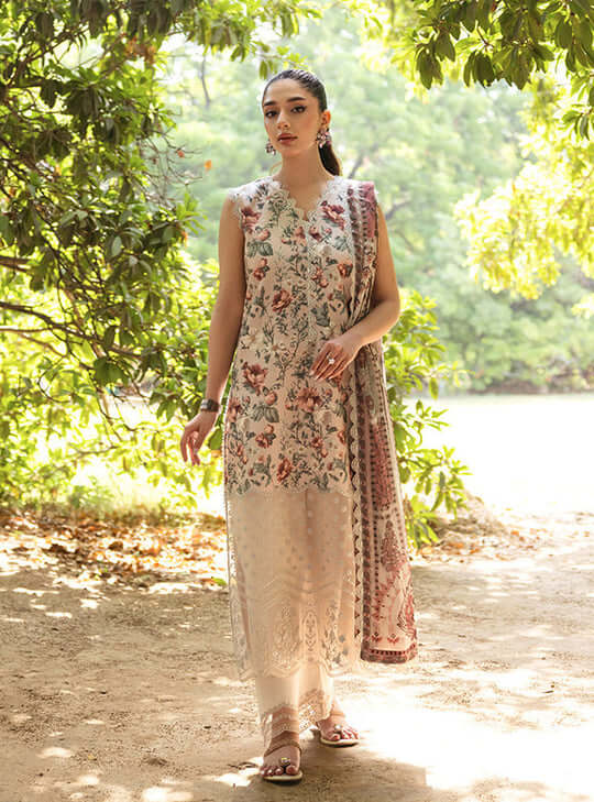 3PC Lawn Printed Shirt With Digital Printed Dupatta - 1615 - Sapphire Studios