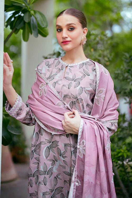 3PC - Printed Lawn Zarri Shirt With Voile Printed Dupatta - 1522 - Sapphire Studios