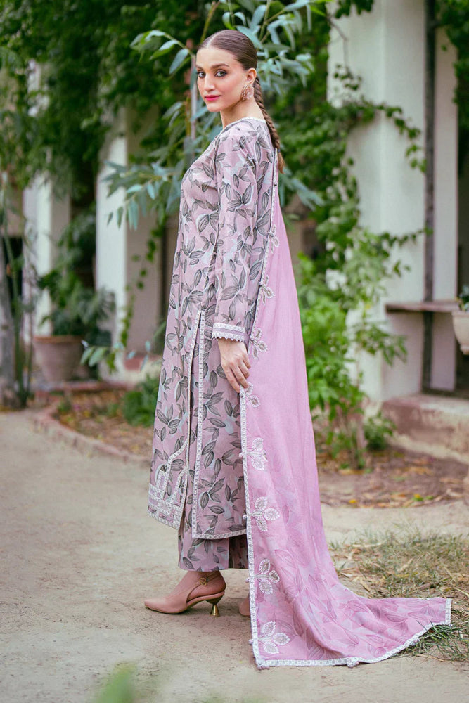 3PC - Printed Lawn Zarri Shirt With Voile Printed Dupatta - 1522 - Sapphire Studios