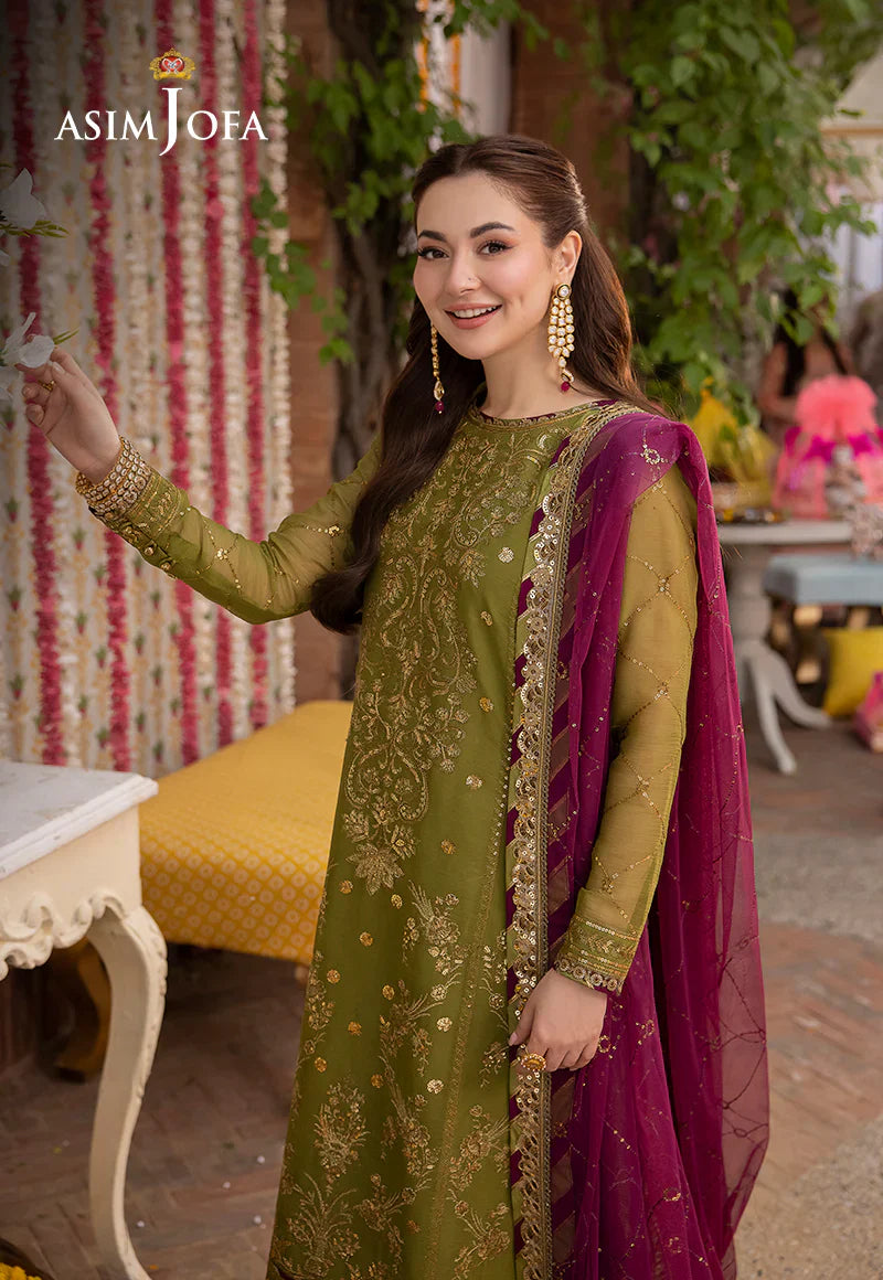 Dhanak 3PC Embroidered With Chiffon Embroidered Dupatta-134