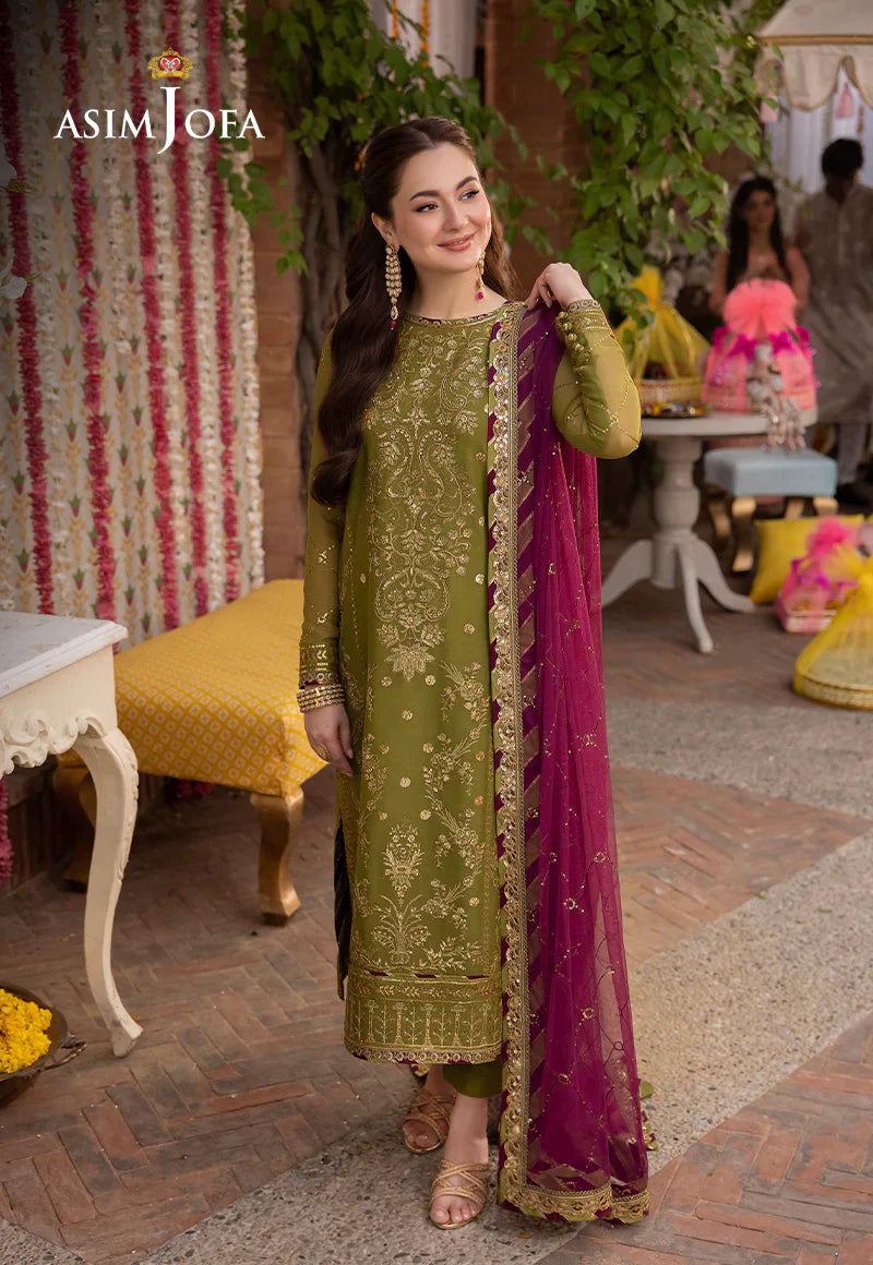 Dhanak 3PC Embroidered With Chiffon Embroidered Dupatta-134