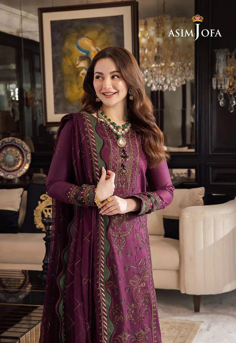 3PC Lawn Embroidered With Chiffon Embroidered Dupatta-412