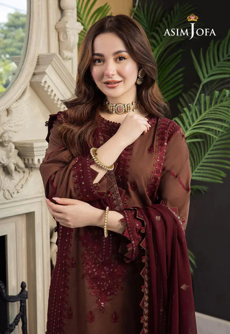 Dhanak 3PC Embroidered With Chiffon Embroidered Dupatta-128