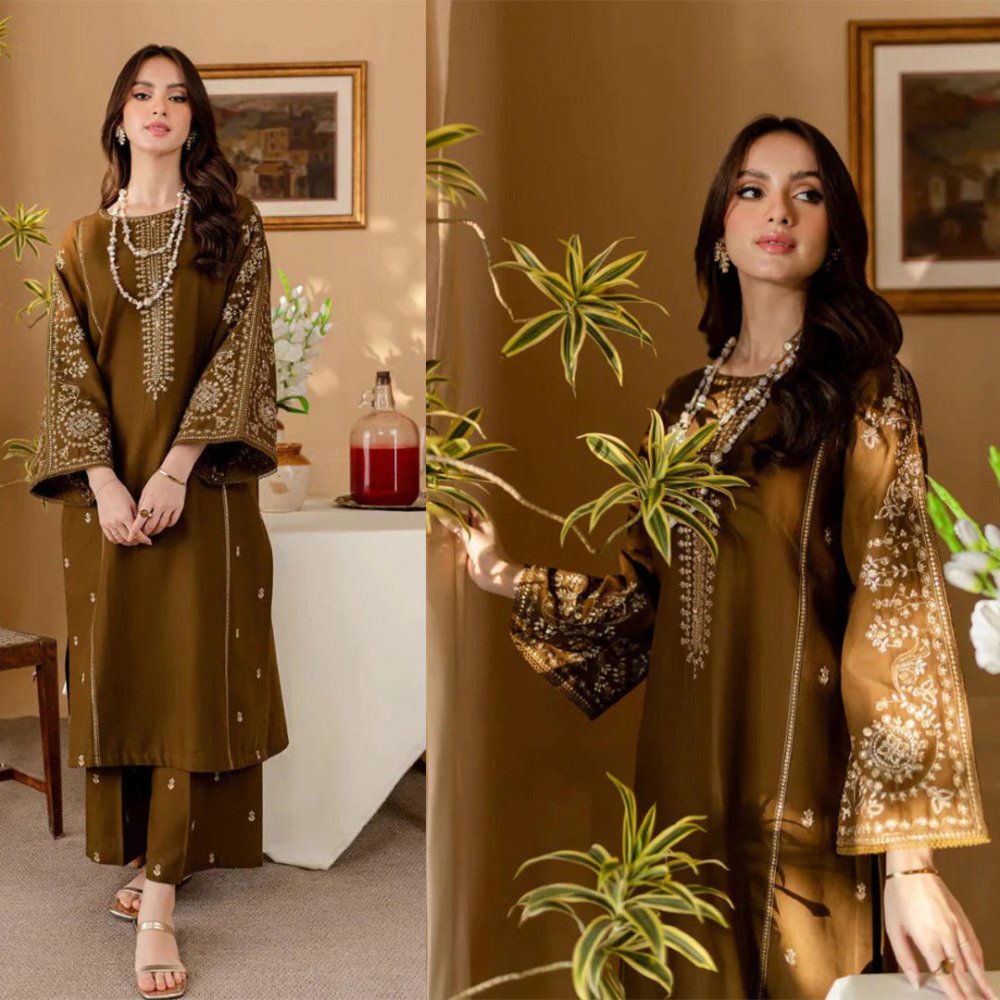 Dhanak 2PC Embroidered - 185 - Sapphire Studios