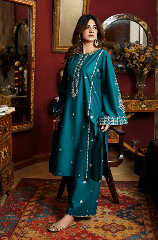 Dhanak - 2pc Embroidered - 3490 - Sapphire Studios