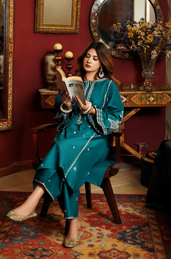 Dhanak - 2pc Embroidered - 3490 - Sapphire Studios