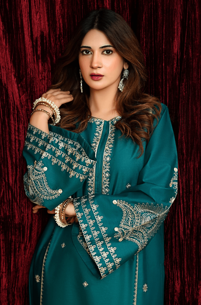 Dhanak - 2pc Embroidered - 3490 - Sapphire Studios