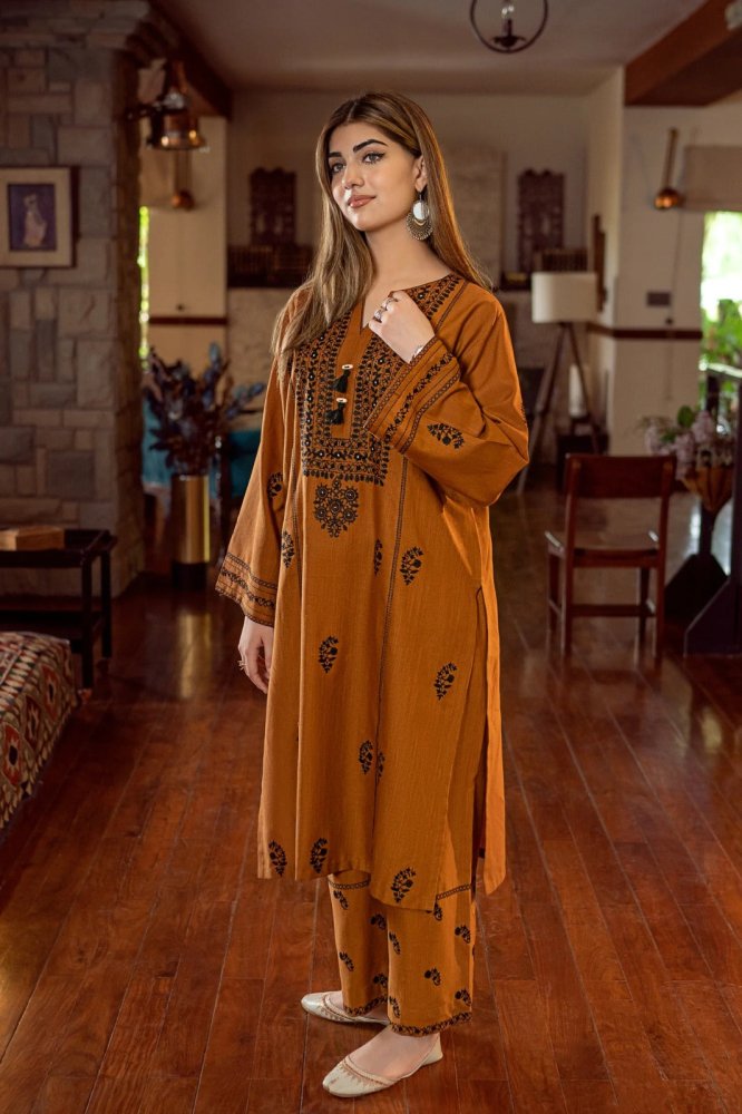 Dhanak - 2pc Embroidered - 3543 - Sapphire Studios