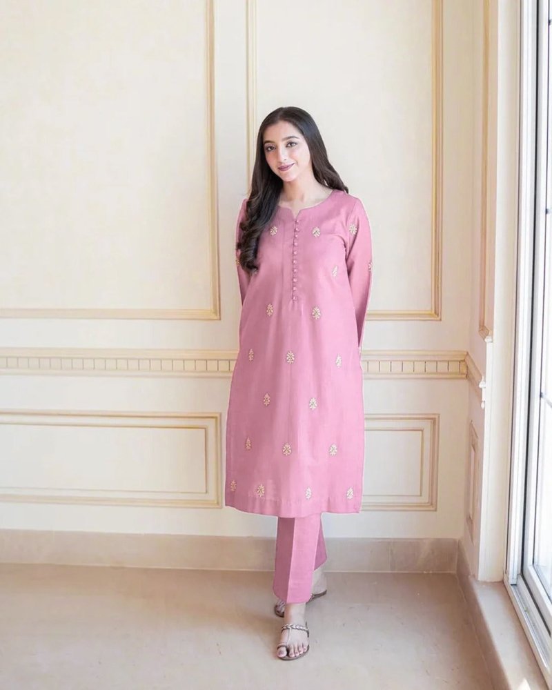 Dhanak 3PC Embroidered - 1298 - Sapphire Studios