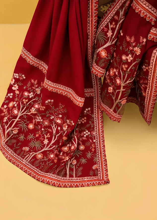 Dhanak 3PC Embroidered - 642 - Sapphire Studios