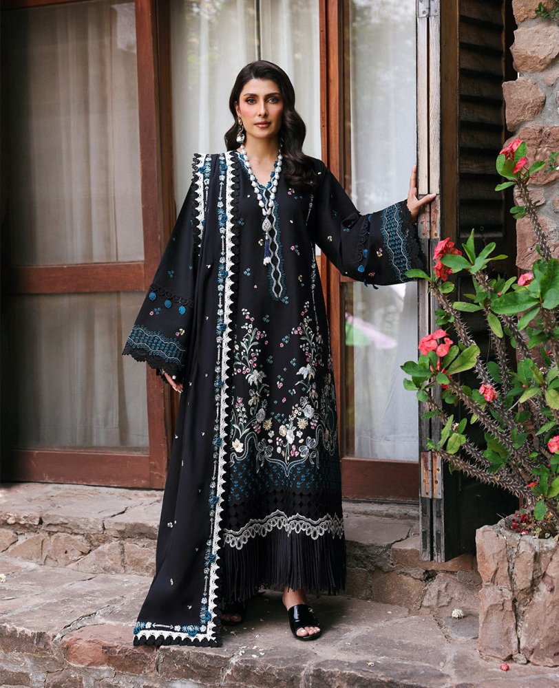Dhanak - 3PC Embroidered Shirt with Dhanak Embroidered Dupatta - 3345 - Sapphire Studios