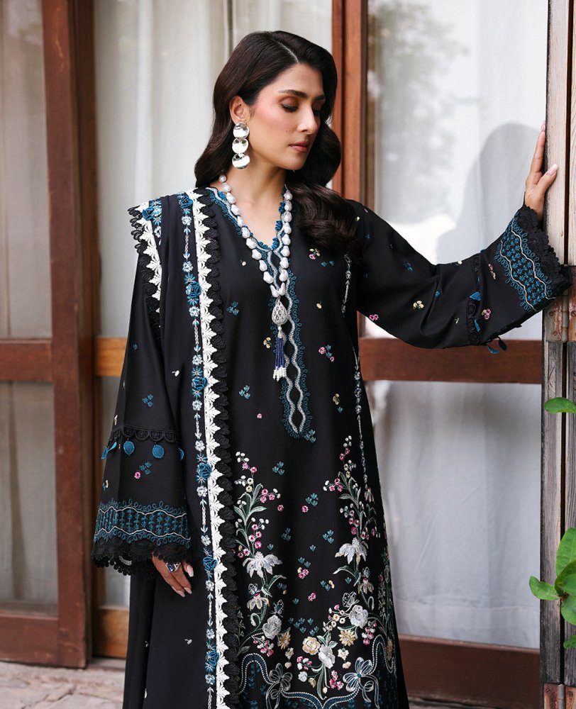 Dhanak - 3PC Embroidered Shirt with Dhanak Embroidered Dupatta - 3345 - Sapphire Studios