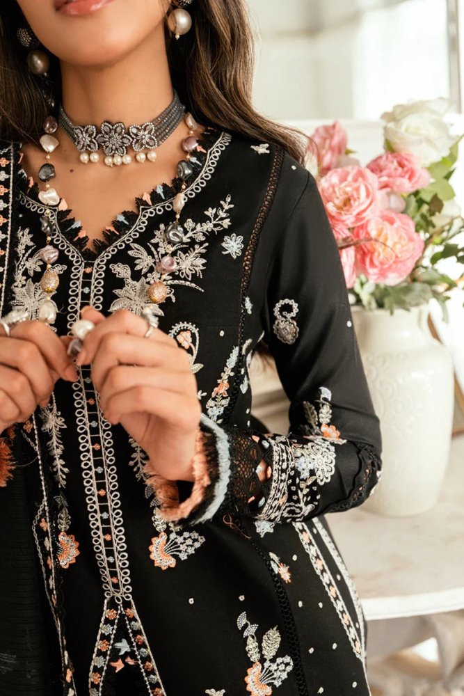 Dhanak - 3PC Embroidered Shirt with Dhanak Embroidered Dupatta - 3395 - Sapphire Studios