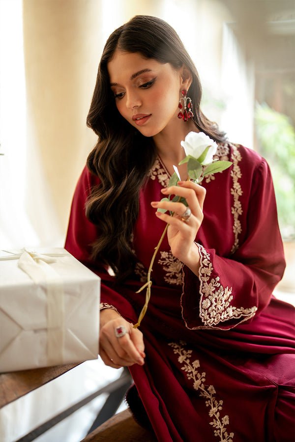 Dhanak 3PC Embroidered Shirt with Dhanak Embroidered Dupatta - 3431 - Sapphire Studios