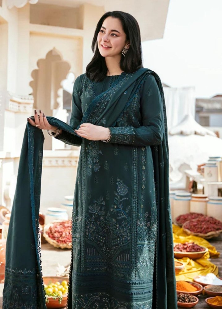 Dhanak - 3PC Embroidered Shirt with Dhanak Sequins Embroidered Dupatta - 3394 - Sapphire Studios