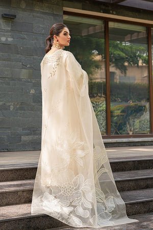 Dhanak - 3PC Embroidered Shirt with Organza Embroidered Dupatta - 3170 - Sapphire Studios