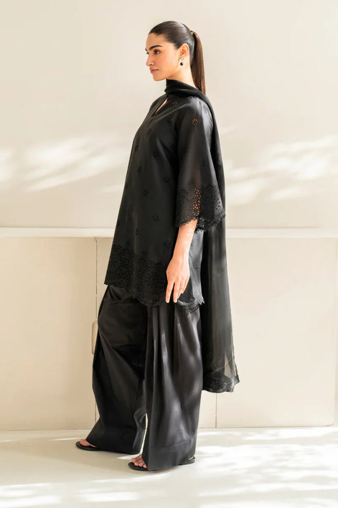 Dhanak 3PC Embroidered With Chiffon Dupatta - 152 - Sapphire Studios