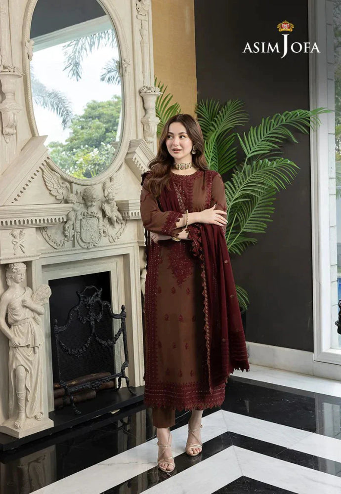 Dhanak 3PC Embroidered With Chiffon Embroidered Dupatta - 128 - Sapphire Studios