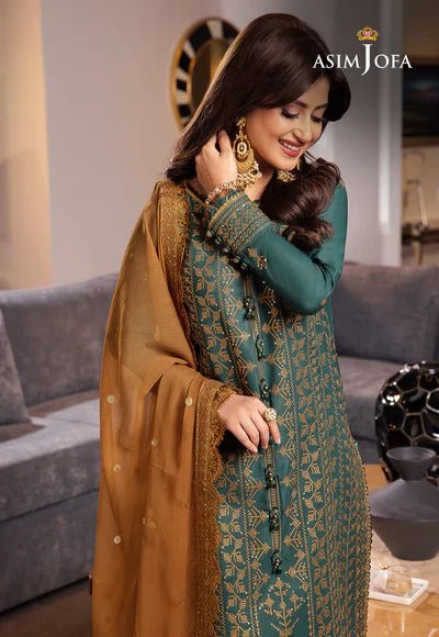 Dhanak 3PC Embroidered With Chiffon Embroidered Dupatta - 135 - Sapphire Studios