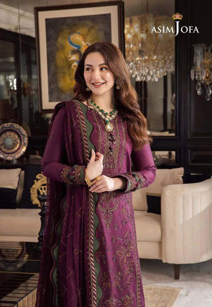 Dhanak 3PC Embroidered With Chiffon Embroidered Dupatta - 673 - Sapphire Studios