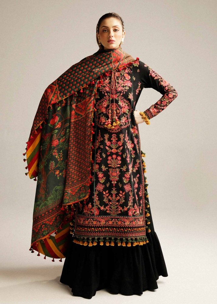 Dhanak 3PC Embroidered With Digital Printed Dupatta - 173 - Sapphire Studios