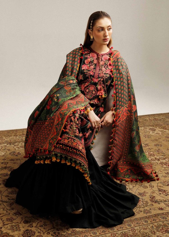 Dhanak 3PC Embroidered With Digital Printed Dupatta - 173 - Sapphire Studios
