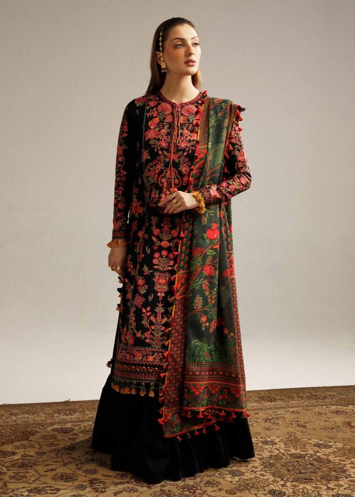 Dhanak 3PC Embroidered With Digital Printed Dupatta - 173 - Sapphire Studios