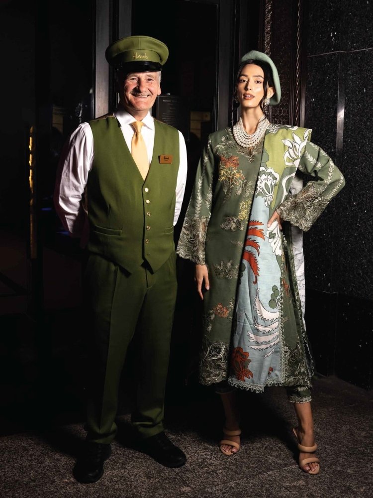 Dhanak 3PC Embroidered With Digital Printed Wool Shawl - 103 - Sapphire Studios