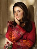 Dhanak - 3PC Embroidered with Digital Printed Wool Shawl - 3350 - Sapphire Studios
