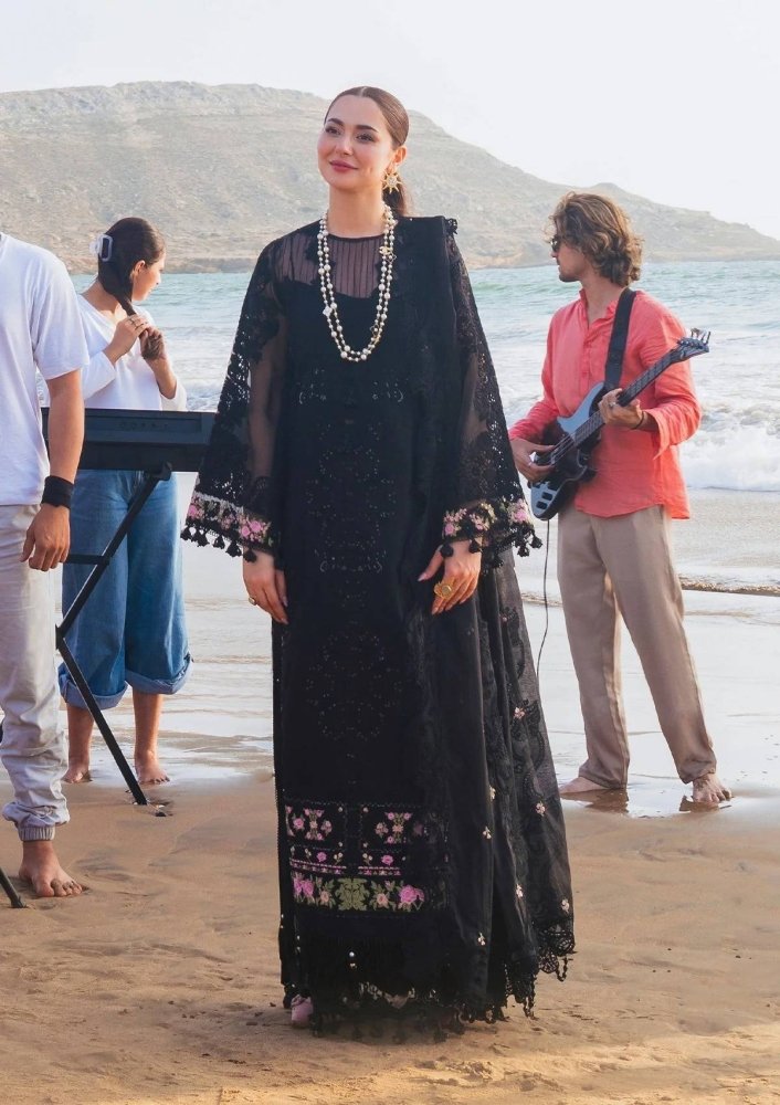 Dhanak 3PC Embroidered With Organza Embroidered Dupatta - 163 - Sapphire Studios