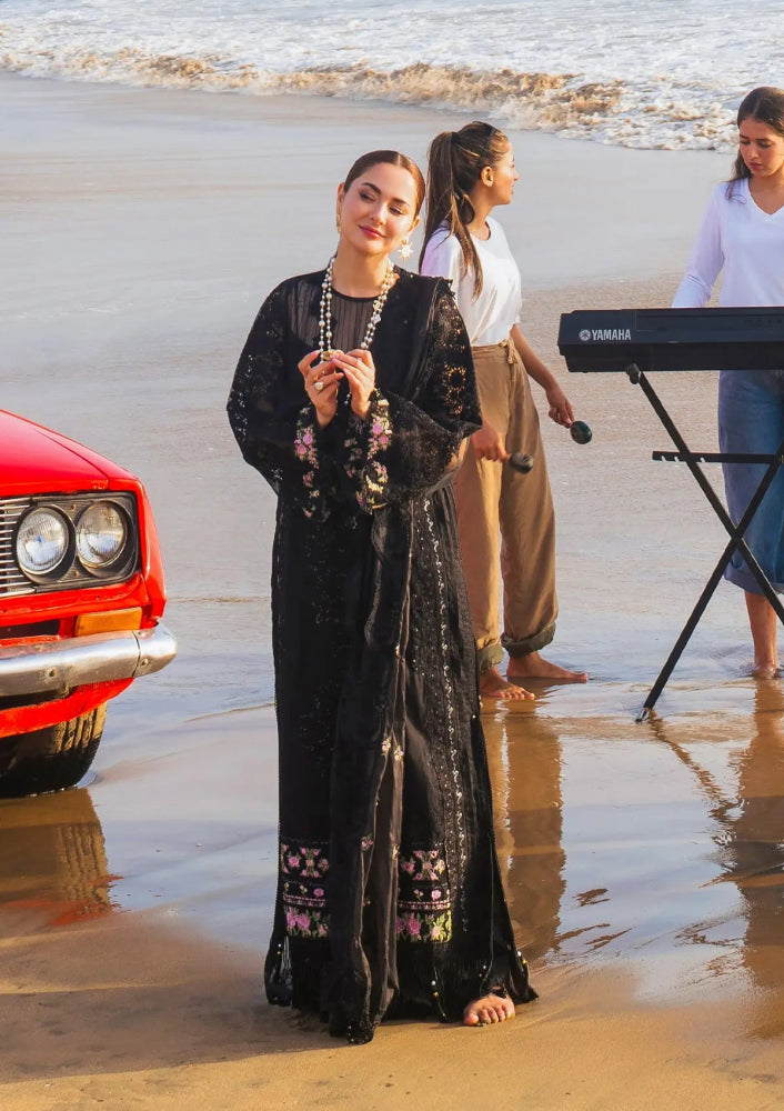 Dhanak 3PC Embroidered With Organza Embroidered Dupatta - 163 - Sapphire Studios