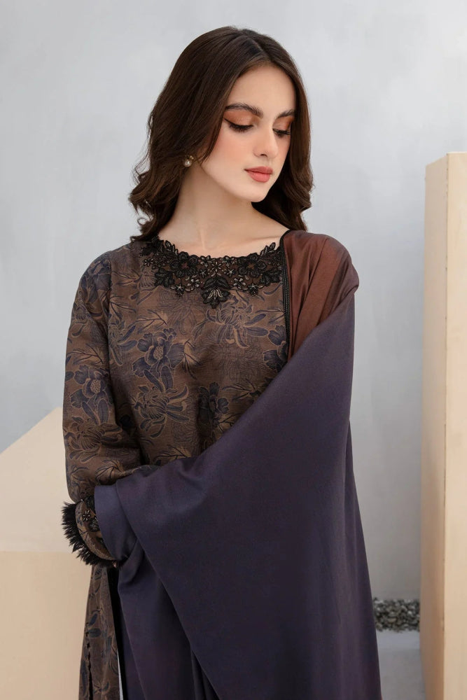 KARANDI 3PC PRINTED SHIRT WITH KARANDI PRINTED DUAPTTA AND TROUSER - 804 - Sapphire Studios