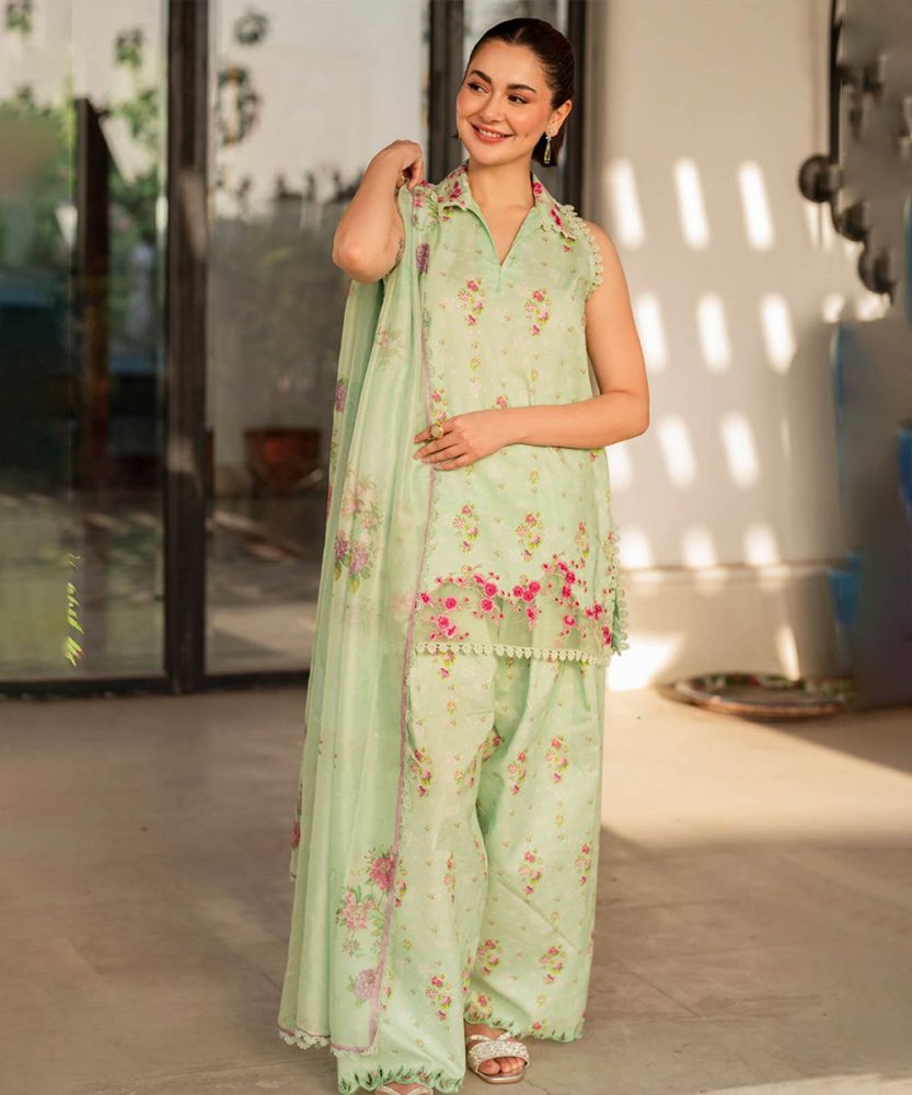 KHADDAR - 3PC WITH KHADDAR PRINTED SHIRT & TROUSER - 923 - Sapphire Studios