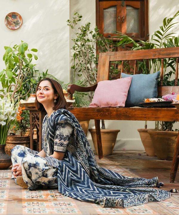 KHADDAR - 3PC WITH KHADDAR PRINTED SHIRT & TROUSER - 924 - Sapphire Studios