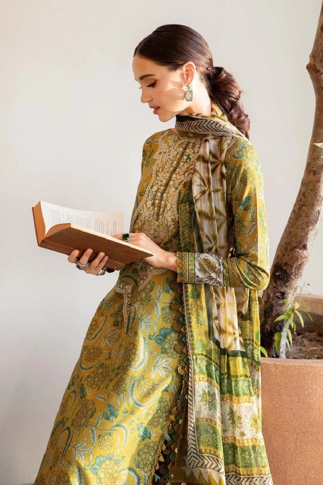 KHADDAR - 3PC WITH KHADDAR PRINTED SHIRT & TROUSER - 925 - Sapphire Studios
