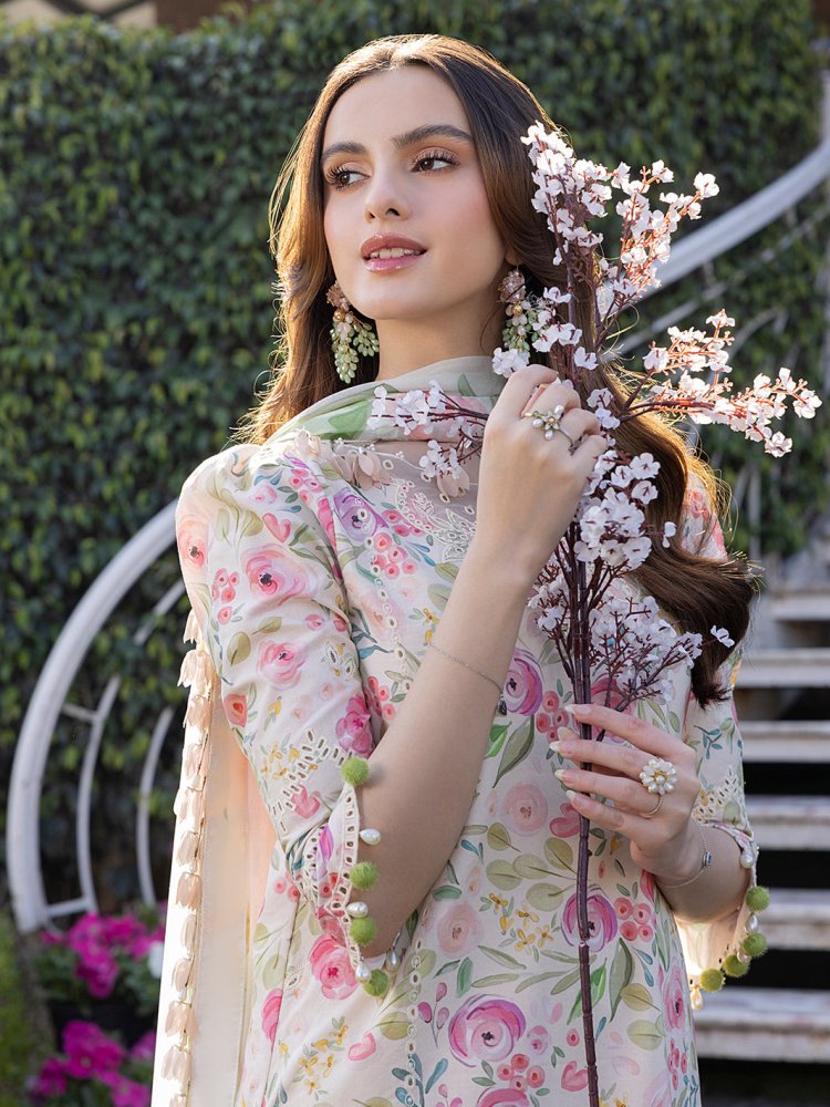 KHADDAR - 3PC WITH KHADDAR PRINTED SHIRT & TROUSER - 926 - Sapphire Studios