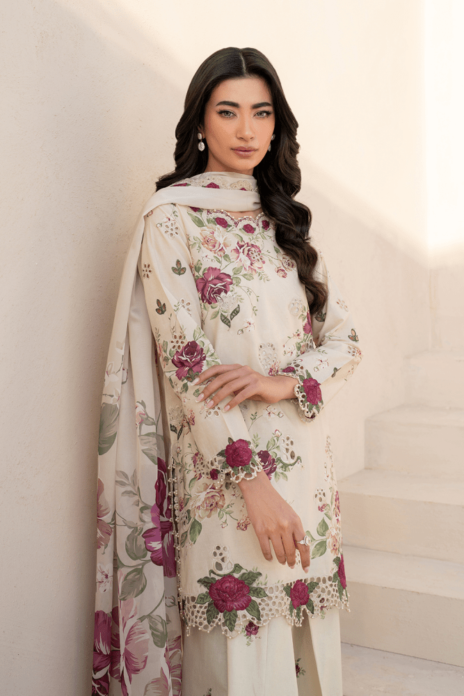 KHADDAR - 3PC WITH KHADDAR PRINTED SHIRT & TROUSER - 927 - Sapphire Studios