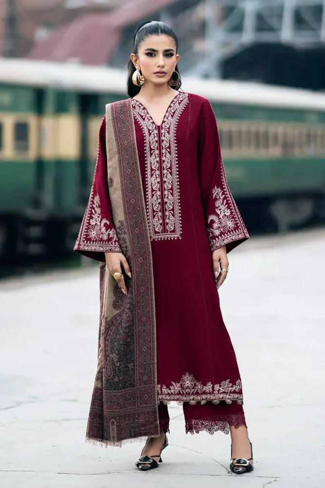 Lawn - 3PC Embroidered Shirt with Digital Printed Jacquard Dupatta - 1148 - Sapphire Studios