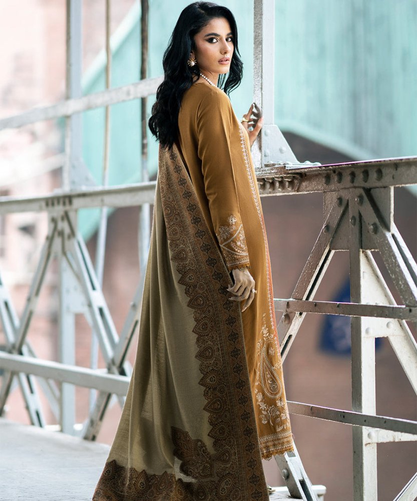 Lawn - 3PC Embroidered Shirt with Digital Printed Jacquard Dupatta - 1184 - Sapphire Studios