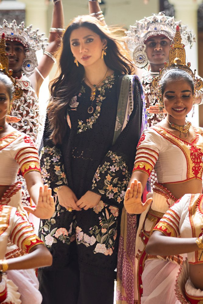 Lawn - 3PC Embroidered Shirt with Digital Printed Jacquard Dupatta - 1403 - Sapphire Studios