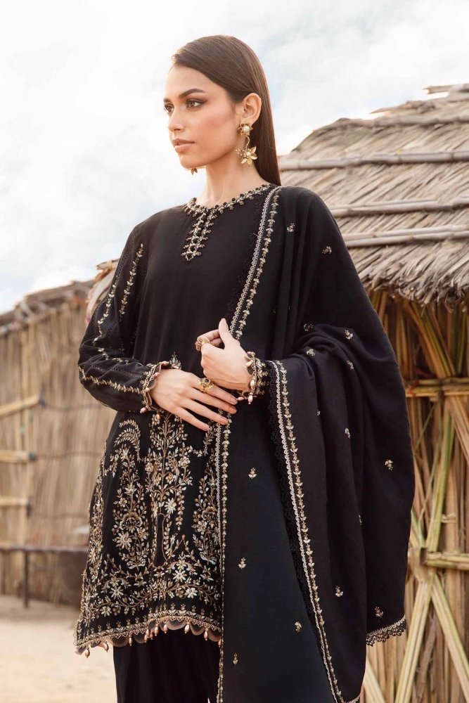 Lawn 3PC Embroidered Shirt with Embroidered Dupatta - 1077 - Sapphire Studios