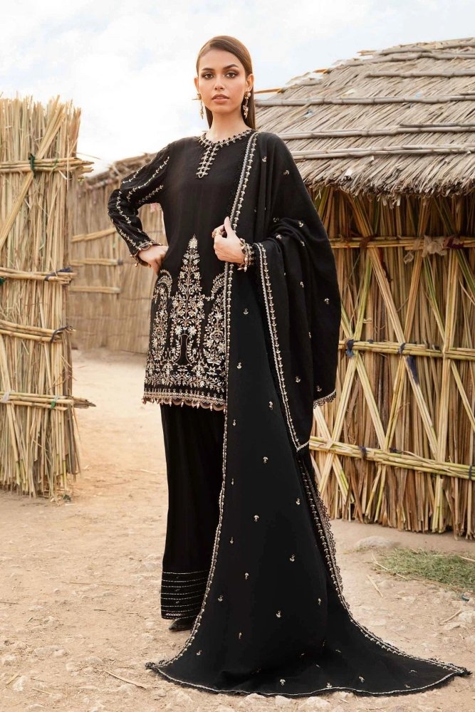 Lawn 3PC Embroidered Shirt with Embroidered Dupatta - 1077 - Sapphire Studios
