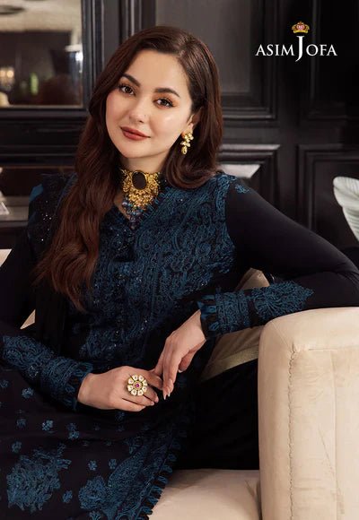 Lawn - 3PC Embroidered Shirt with Organza Embroidered Dupatta - 1064 - Sapphire Studios