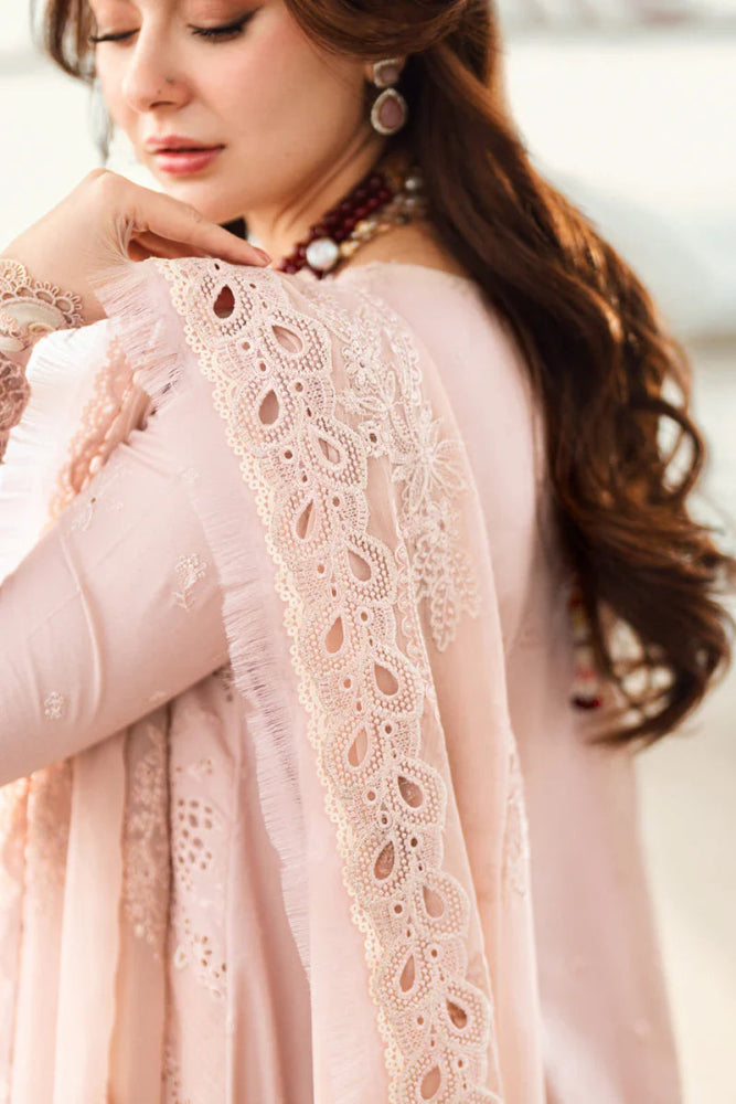 Lawn - 3PC Embroidered Shirt with Organza Embroidered Dupatta - 1270 - Sapphire Studios