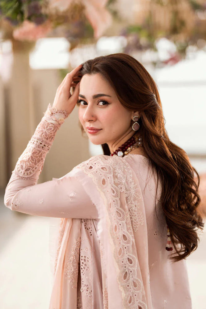 Lawn - 3PC Embroidered Shirt with Organza Embroidered Dupatta - 1270 - Sapphire Studios