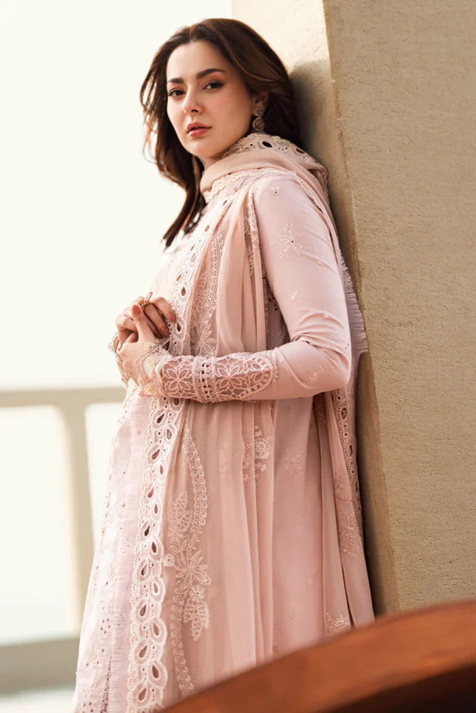 Lawn - 3PC Embroidered Shirt with Organza Embroidered Dupatta - 1270 - Sapphire Studios