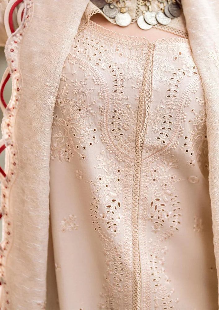 Lawn - 3PC Embroidered Shirt with Organza Embroidered Dupatta - 1357 - Sapphire Studios