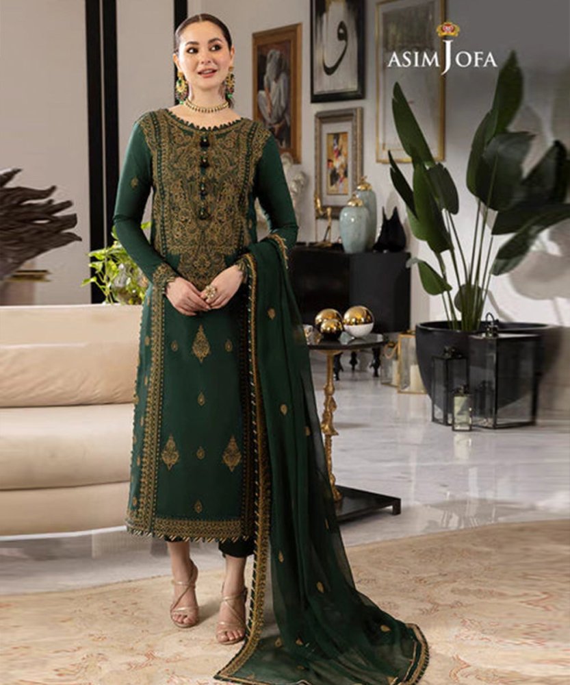 Lawn 3PC Embroidered With Chiffon Embroidered Dupatta - 1034 - Sapphire Studios