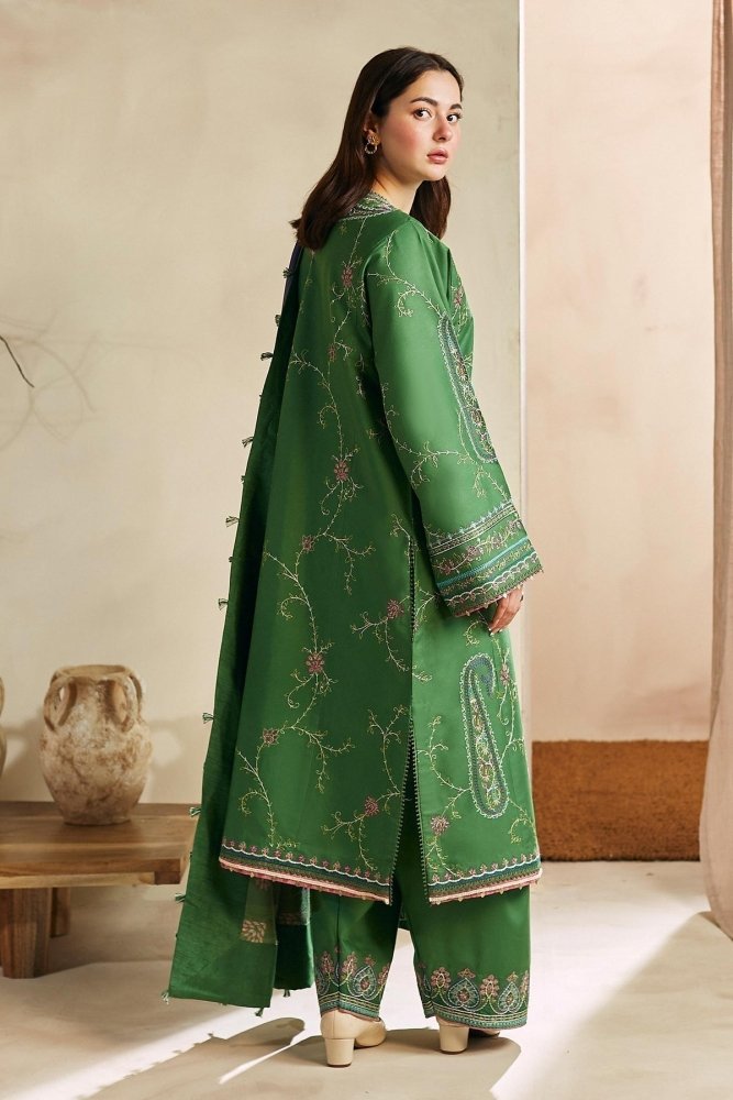 Lawn - 3PC Embroidered with Digital Printed Dupatta - 1141 - Sapphire Studios